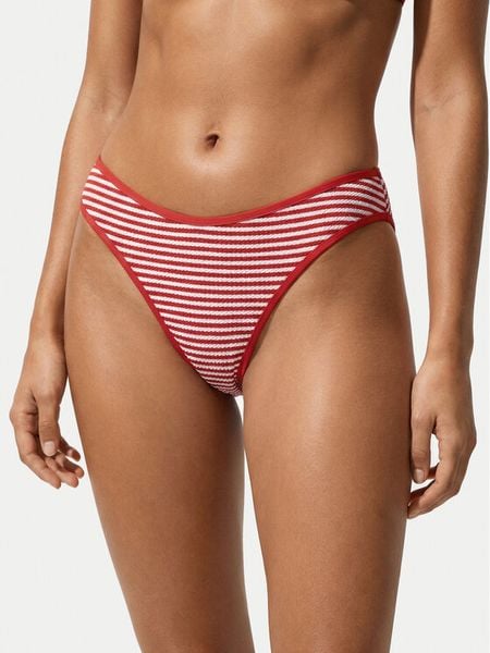 Seafolly Dół od bikini Clubhouse 40753-281 Pomarańczowy. Brązowe bikini Seafolly, bez wzorów, z syntetyku. Za 221.99 zł.