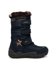 Primigi Śniegowce GORE-TEX 2379000 S Granatowy. Niebieskie kozaki dziewczęce Primigi, bez wzorów, z gore-texu, bez obcasa, bez zapięcia. Za 459.99 zł.