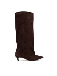 Steve Madden Kozaki Luca 11005118 Brązowy. Brązowe kozaki damskie Steve Madden, ze skóry, bez obcasa, na płaskiej podeszwie, bez zapięcia. Za 1,159.00 zł.