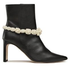 Botki Custommade. Czarne botki damskie Custommade, bez obcasa, na słupku, bez zapięcia. Za 2,289.00 zł.