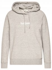 LEE ESSENTIAL HOODIE DAMSKA BLUZA Z KAPTUREM LOGO GREY MELE L53WTXMP 112112587. Szare bluzy damskie Lee, l, bez wzorów, z kapturem. Za 149.99 zł.