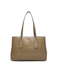 Calvin Klein Torebka Ck Medium Work Tote LV04F3442G Beżowy. Brązowe torebki klasyczne damskie Calvin Klein, ze skóry, bez dodatków. Za 649.99 zł.