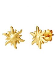 Glanzstücke München Pozłacane kolczyki-wkrętki rozmiar: onesize. Żółte kolczyki damskie Glanzstücke München, pozłacane. Za 117.73 zł.