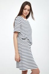Sukienka dzianinowa w paski Pireo WEEKEND MAX MARA. Sukienki damskie Weekend Max Mara, bez wzorów, z dzianiny, bez ramiączek. W wyprzedaży za 615.20 zł.