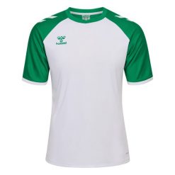 Koszulka Hummel League. Białe bluzki damskie Hummel, bez wzorów, eleganckie, bez kołnierzyka, bez ramiączek. Za 167.00 zł.