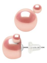 Mitzuko Kolczyki-wkrętki z perłami w kolorze jasnoróżowym rozmiar: onesize. Różowe kolczyki damskie Mitzuko, z perłą, srebrne. Za 130.99 zł.