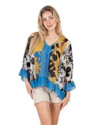 Isla Bonita by SIGRIS Bluzka ze wzorem rozmiar: XL. Bluzki damskie Isla Bonita by SIGRIS, xl, bez wzorów, z bawełny, bez kołnierzyka, bez ramiączek. Za 145.94 zł.