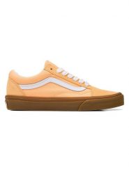 Vans Skórzane sneakersy "Old Skool" w kolorze pomarańczowym rozmiar: 38. Pomarańczowe obuwie sportowe damskie Vans, bez zapięcia. Za 170.87 zł.