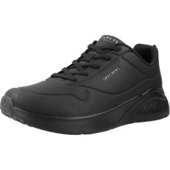 Buty do chodzenia damskie Skechers Uno Lite. Czarne obuwie sportowe casual damskie Skechers, ze skóry ekologicznej, bez zapięcia. Za 311.40 zł.