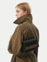 LOVE MOSCHINO Torebka JC4103PP0PKD0000 Czarny. Czarne torebki wieczorowe damskie Love Moschino, bez wzorów, bez dodatków. Za 699.99 zł.
