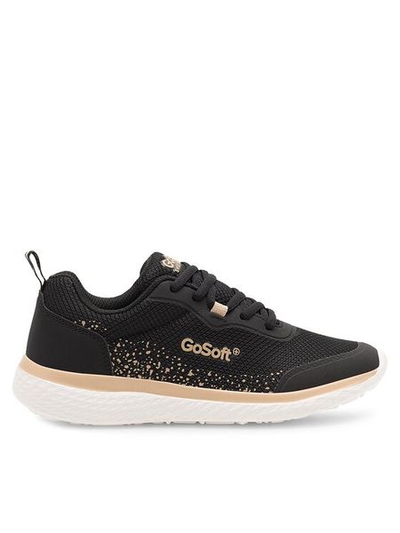 Go Soft Sneakersy ELENE WGF23R016A-1 Czarny. Czarne obuwie sportowe damskie GO SOFT, z materiału, bez zapięcia. Za 159.99 zł.