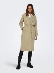JDY Trencz Panther 15281785 Beżowy Regular Fit. Brązowe płaszcze damskie JDY, m, bez wzorów, z syntetyku, bez kaptura. Za 199.99 zł.