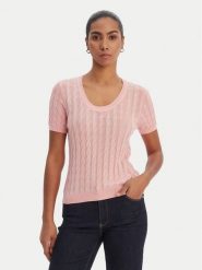 Fracomina Sweter FR26ST7031K547R9 Koralowy Regular Fit. Pomarańczowe swetry klasyczne damskie Fracomina, l, bez kołnierzyka. Za 459.99 zł.