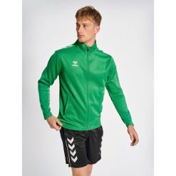 Bluza sportowa dla dorosłych Hummel Core XK Poly Zip Sweat. Zielone bluzy damskie Hummel, xl, bez wzorów, bez kaptura. W wyprzedaży za 174.00 zł.