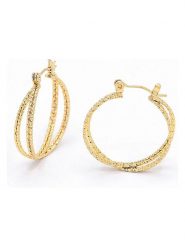 MOODE Kolczyki-kreole "Fatima" rozmiar: onesize. Żółte kolczyki damskie MOODE, ze stali. Za 100.99 zł.