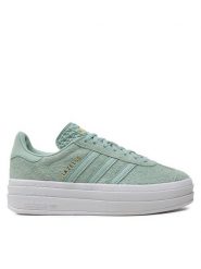 Adidas Sneakersy Gazelle Bold IG4381 Zielony. Zielone obuwie sportowe damskie Adidas, ze skóry, bez zapięcia. W wyprzedaży za 379.99 zł.