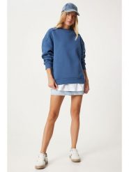 Happiness Istanbul Bluza w kolorze niebieskim rozmiar: 40. Niebieskie bluzy damskie Happiness Istanbul, bez wzorów, bez kaptura. Za 120.45 zł.