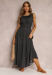 Czarna Sukienka Kilroy. Czarne sukienki damskie Renee, bez wzorów, boho, bez ramiączek. W wyprzedaży za 83.99 zł.