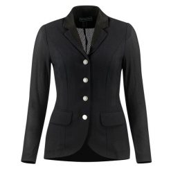 Kurtka do jazdy konnej z siatką dla kobiet B Vertigo Gabrielle. Czarne kurtki damskie B VERTIGO, s, bez wzorów, z elastanu, bez kaptura. Za 478.00 zł.