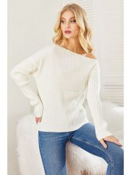 LA Angels Sweter w kolorze kremowym rozmiar: M. Brązowe swetry klasyczne damskie LA Angels, m, z bawełny, bez kołnierzyka. Za 131.74 zł.