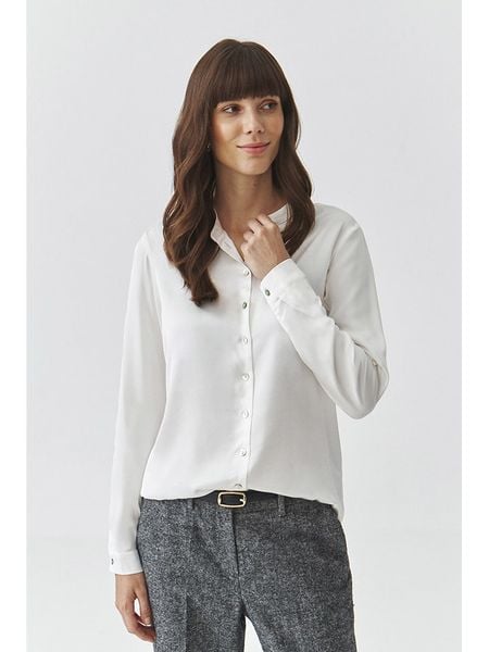 TATUUM Bluzka w kolorze białym rozmiar: 46. Białe bluzki damskie TATUUM, bez wzorów, z wiskozy, bez kołnierzyka, bez ramiączek. Za 118.84 zł.