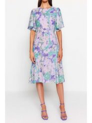Trendyol Sukienka w kolorze lawendowo-turkusowym rozmiar: 40. Fioletowe sukienki damskie Trendyol, bez wzorów, bez ramiączek. Za 104.99 zł.