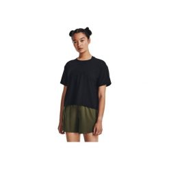 Koszulka fitness damska Under Armour Motion. Czarne bluzki damskie Under Armour, m, bez wzorów, sportowe, bez kołnierzyka, bez ramiączek. Za 169.99 zł.