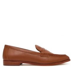 Mokasyny LAUREN RALPH LAUREN. Brązowe mokasyny damskie Lauren Ralph Lauren, bez obcasa. Za 879.99 zł.