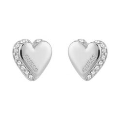 Kolczyki Guess. Szare kolczyki damskie Guess, srebrne. Za 198.99 zł.