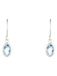 DIAMOND & CO Złote kolczyki z topazem rozmiar: onesize. Szare kolczyki damskie Diamond & Co, z topazem, złote, z zapięciem typu bigiel. Za 487.95 zł.
