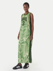 Adidas Sukienka codzienna Farm Rio Premium KD4620 Zielony Slim Fit. Zielone sukienki damskie Adidas, bez wzorów, z syntetyku, bez ramiączek. Za 479.99 zł.