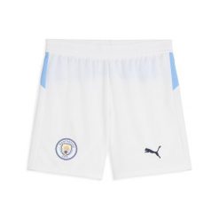 Młodzieżowe szorty Manchester City 25/26 PUMA. Biała spodenki sportowe damskie Puma, m, bez wzorów, do piłki nożnej. Za 209.00 zł.