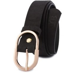 Pasek skórzany BELTIMORE r.95-110 cm E50 czarny. Czarne paski damskie bez wzorów. Za 41.90 zł.