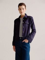 Josephine & Co Kurtka koszulowa "Lobke" w kolorze granatowym rozmiar: 38. Niebieskie kurtki damskie Josephine & Co, bez wzorów, bez kaptura. Za 304.99 zł.