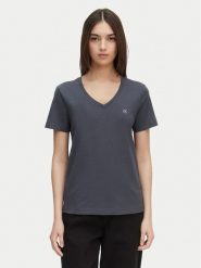 Calvin Klein Jeans T-Shirt Archive LV047B205G Szary ciemny Regular Fit. Szare t-shirty damskie Calvin Klein Jeans, l, bez wzorów, z bawełny, bez kołnierzyka. Za 149.99 zł.