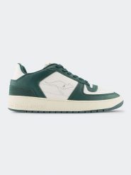 Kangaroos Skórzane sneakersy "Game Lo" w kolorze kremowo-zielonym rozmiar: 41. Brązowe obuwie sportowe damskie KangaROOS, z materiału, bez zapięcia. Za 217.99 zł.