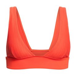 Góra od stroju kąpielowego Billabong Lined Up Remi Plunge. Czerwone bikini Billabong, bez wzorów. Za 109.99 zł.
