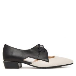 Półbuty Hispanitas. Brązowe czółenka damskie Hispanitas, bez wzorów, bez obcasa, na obcasie, bez zapięcia. Za 609.99 zł.