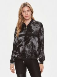 Liu Jo Bluza TA4018 J4623 Czarny Regular Fit. Czarne bluzy damskie Liu Jo, m, bez wzorów, z syntetyku, bez kaptura. Za 419.99 zł.