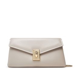 Torebka Furla. Brązowe torebki wieczorowe damskie Furla, bez wzorów, bez dodatków. Za 1,089.00 zł.