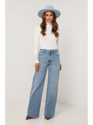 Soft Cashmere Golf w kolorze białym rozmiar: 38/40. Białe golfy damskie Soft Cashmere, bez wzorów, z kaszmiru, bez ramiączek. Za 108.99 zł.