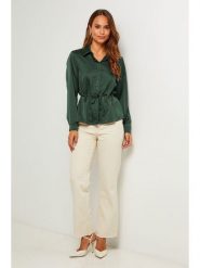 L'armoire de Suzette Koszula w kolorze zielonym rozmiar: 38/40. Zielone koszule damskie L'armoire de Suzette, l, bez wzorów, z tkaniny, klasyczne, bez kołnierzyka, bez ramiączek. Za 82.99 zł.