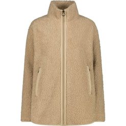 Bluza polarowa damska CMP 35P3846 Long Teddy Highloft. Brązowe bluzy damskie CMP, bez wzorów, z materiału, bez kaptura. Za 349.99 zł.