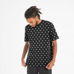 Koszulka z krótkim rękawem do tańca urban dance unisex Starever. Czarne bluzki damskie STAREVER, m, bez wzorów, z bawełny, bez kołnierzyka, bez ramiączek. W wyprzedaży za 49.99 zł.