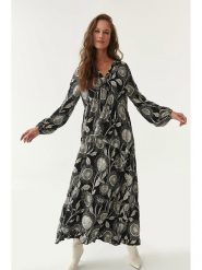 TATUUM Sukienka w kolorze czarno-białym rozmiar: 34. Białe sukienki damskie TATUUM, bez wzorów, z wiskozy, klasyczne, bez ramiączek. Za 204.48 zł.