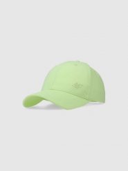 4F Czapka z daszkiem strapback uniseks - zielona XS/S. Zielone czapki z daszkiem damskie 4F, na lato, bez wzorów, z bawełny. W wyprzedaży za 39.99 zł.
