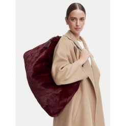 Torebka Liu Jo. Czerwone shopper bag Liu Jo, bez wzorów, bez dodatków. Za 499.99 zł.