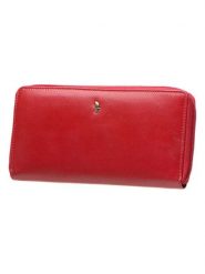 Puccini Skórzany portfel "Murano" w kolorze czerwonym - 20 x 10 x 2 cm rozmiar: onesize. Czerwone portfele damskie Puccini, bez wzorów, z materiału. Za 213.18 zł.