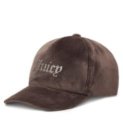 Czapka z daszkiem Juicy Couture. Brązowe czapki z daszkiem damskie Juicy Couture, bez wzorów. Za 149.99 zł.