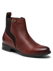 Lasocki Sztyblety EST-PETRA-13 Brązowy. Brązowe botki damskie Lasocki, ze skóry, bez obcasa, na płaskiej podeszwie, bez zapięcia. Za 137.99 zł.